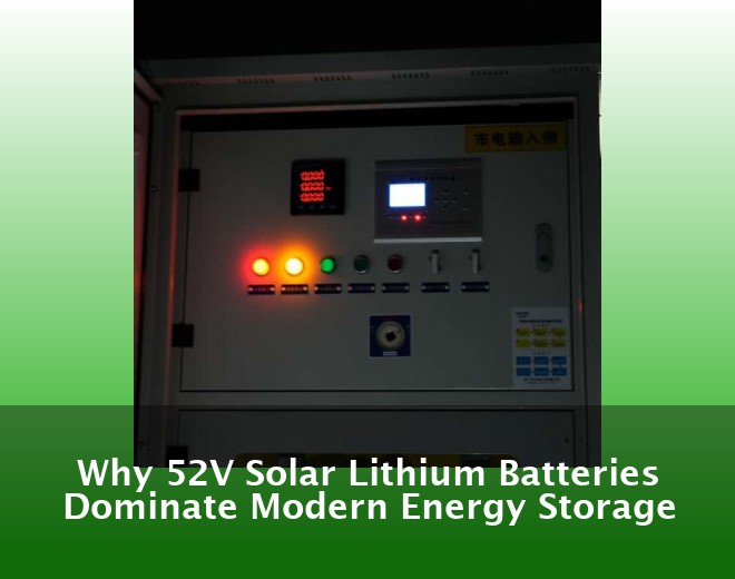 Why 52V Solar Lithium Batteries Dominate Modern Energy Storage